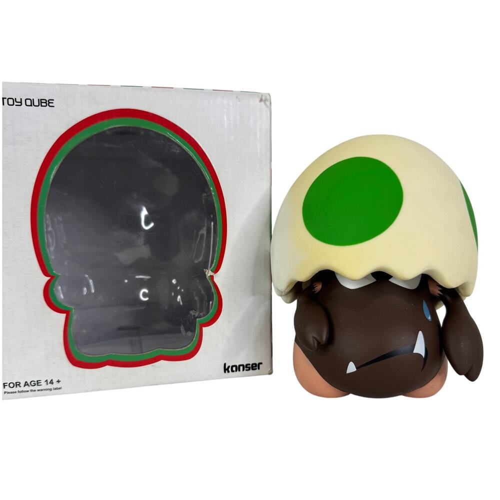 Toy Qube Keithing Kanser Shu Brother‎ Green Dot 6" Vinyl Figure Ltd Ed Autograph